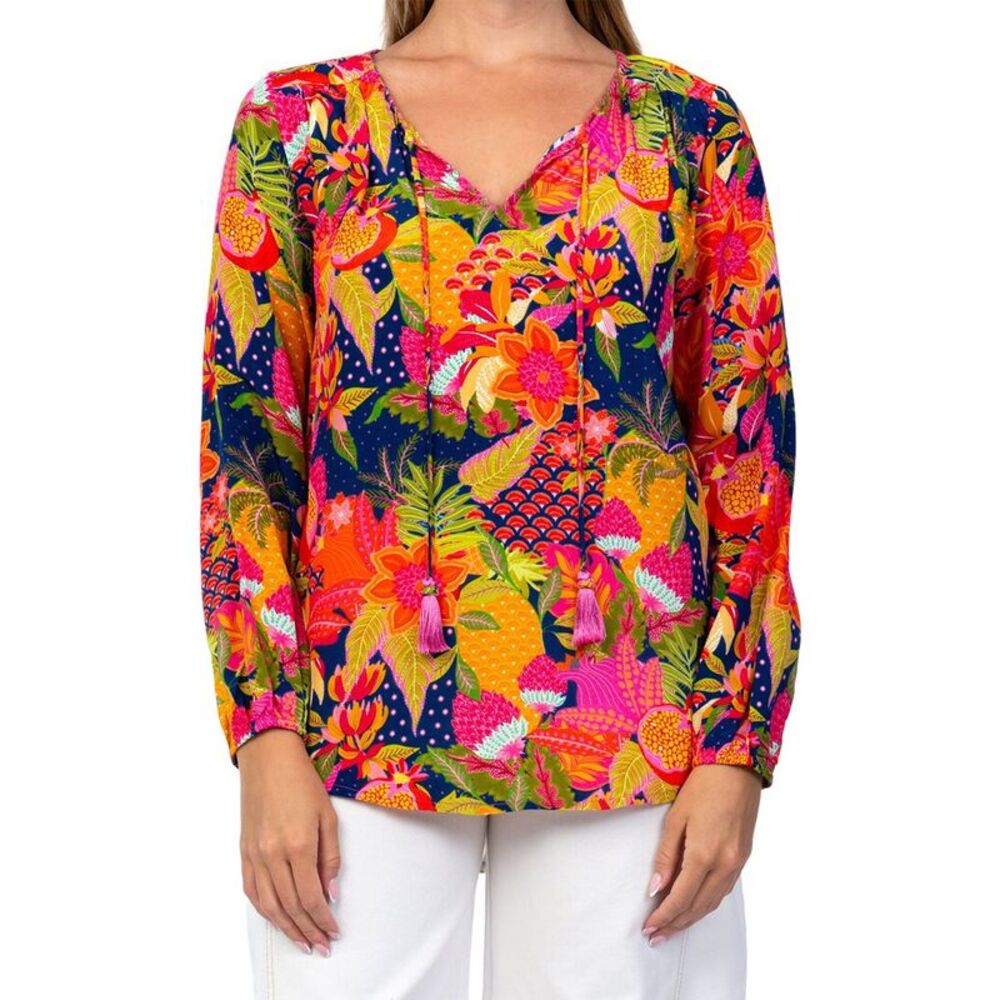 Tolani Womens  Janessa Silk Top, Pink